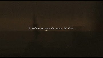 I wish you could see it too