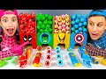Mystery GIANT CANDY Machine Challenge 미스터리 캔디 챌린지 Superhero Mukbang by HUBALAND