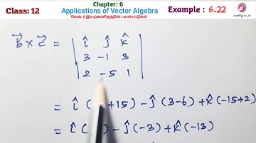 12 th Maths|chapter 6 |Example 6.22 |Applications of vector algebra