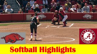 #15 Alabama vs #14 Arkansas Softball Game 3 Highlights, April 21 2024