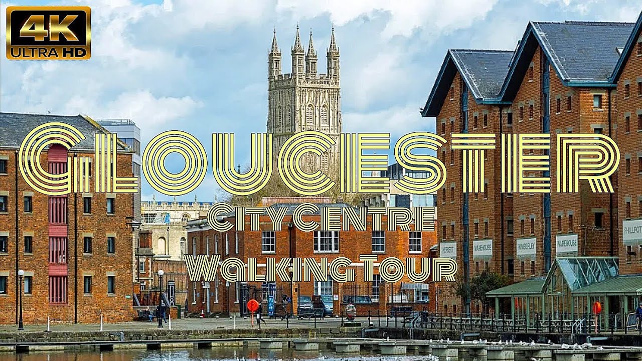 Gloucester City Centre - Dock, Shops, Quays & More Walking Tour | 4K | Historic City Centre 