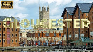 Gloucester City Centre - Dock, Shops, Quays & More Walking Tour | 4K | Historic City Centre 
