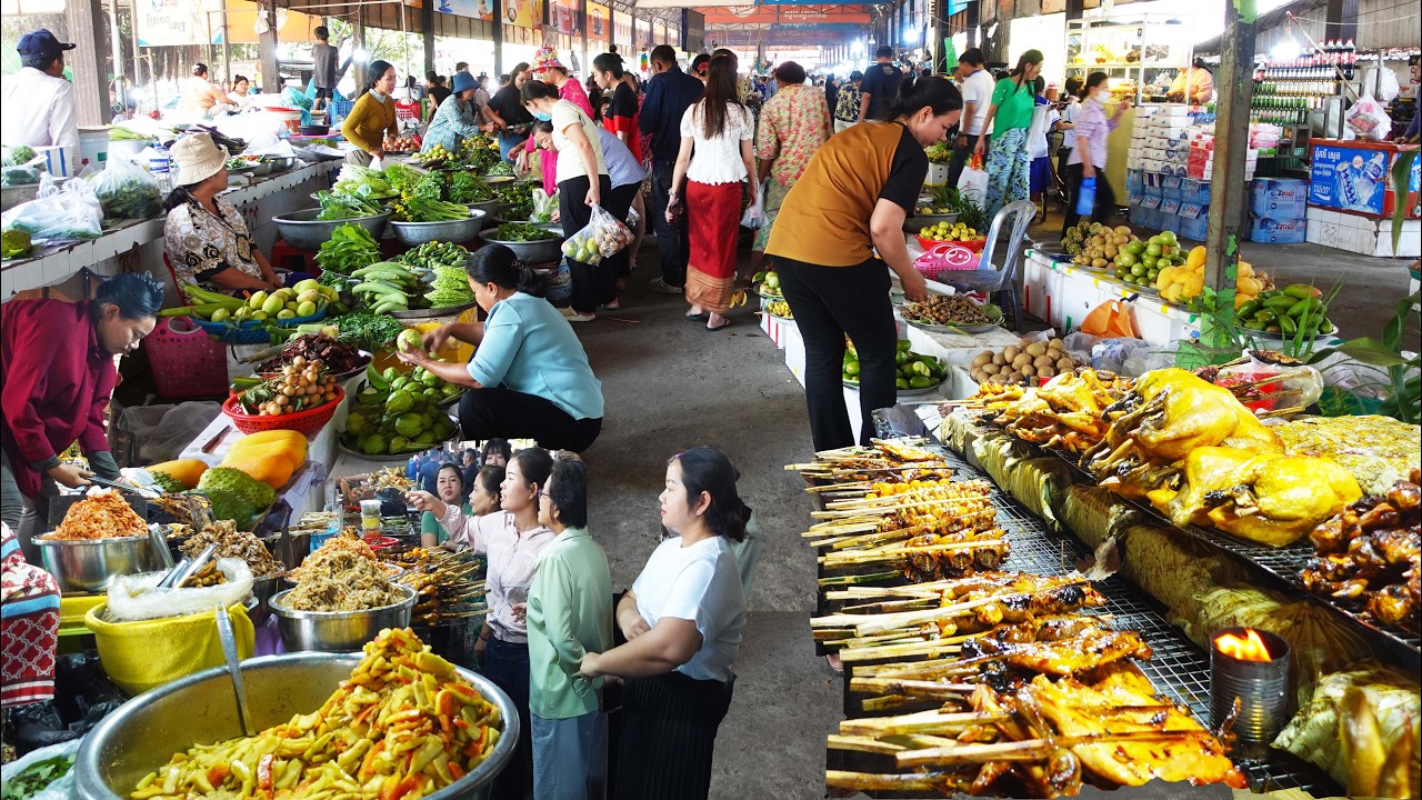 CAMBODIAN Street Food 2026 - Countryside Food Market, Kien Svay Krao Resort
