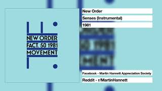 New Order - Senses (Instrumental) - Produced by Martin Hannett