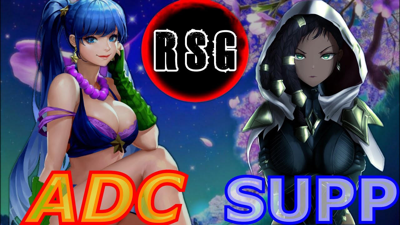 Sona ADC & Senna SUPPORT DUO BOT SS League of Legends 1 vs 9 (Una