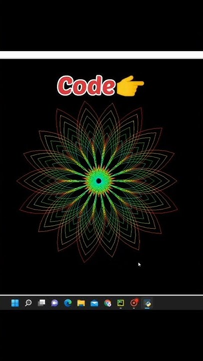 Amazing flower in python by using turtle library | #python #coding # ...