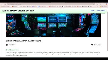 A Simple Event Management System Using React JS