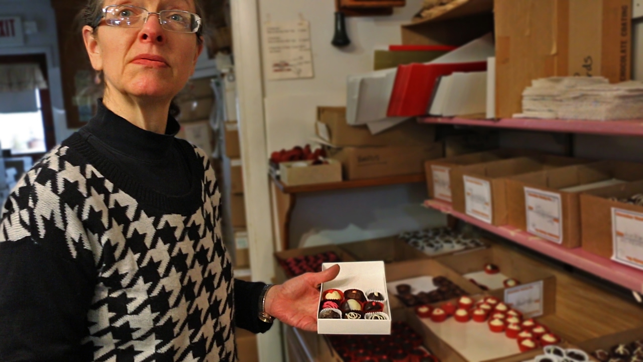 Packing Sara D's Assorted Chocolate Box