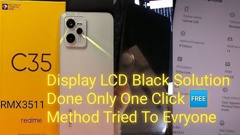 Realme  RMX 3511 Display black solution Done ✅|| One Click 100% working Method Free 🆓 Free