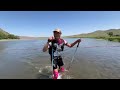 Gobi March 2025 Stage 5 2nd Place Crosses The Final River Gobi March 2025 Stage 5 2nd Place Crosses The Final River