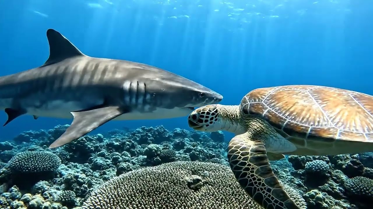 🐳Ocean Wildlife 4K: The Blue Kingdom of Life | Underwater Cinematic Documentary | Relaxing Sounds