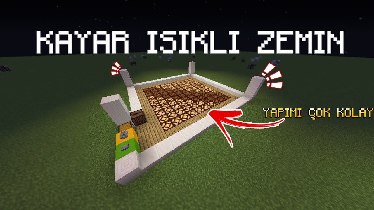 MİNECRAFT DANS ZEMİNİ ( KAYAR IŞIKLI ZEMİN) YAPIMI !!  /   Dance Floor - Minecraft 1.15.2