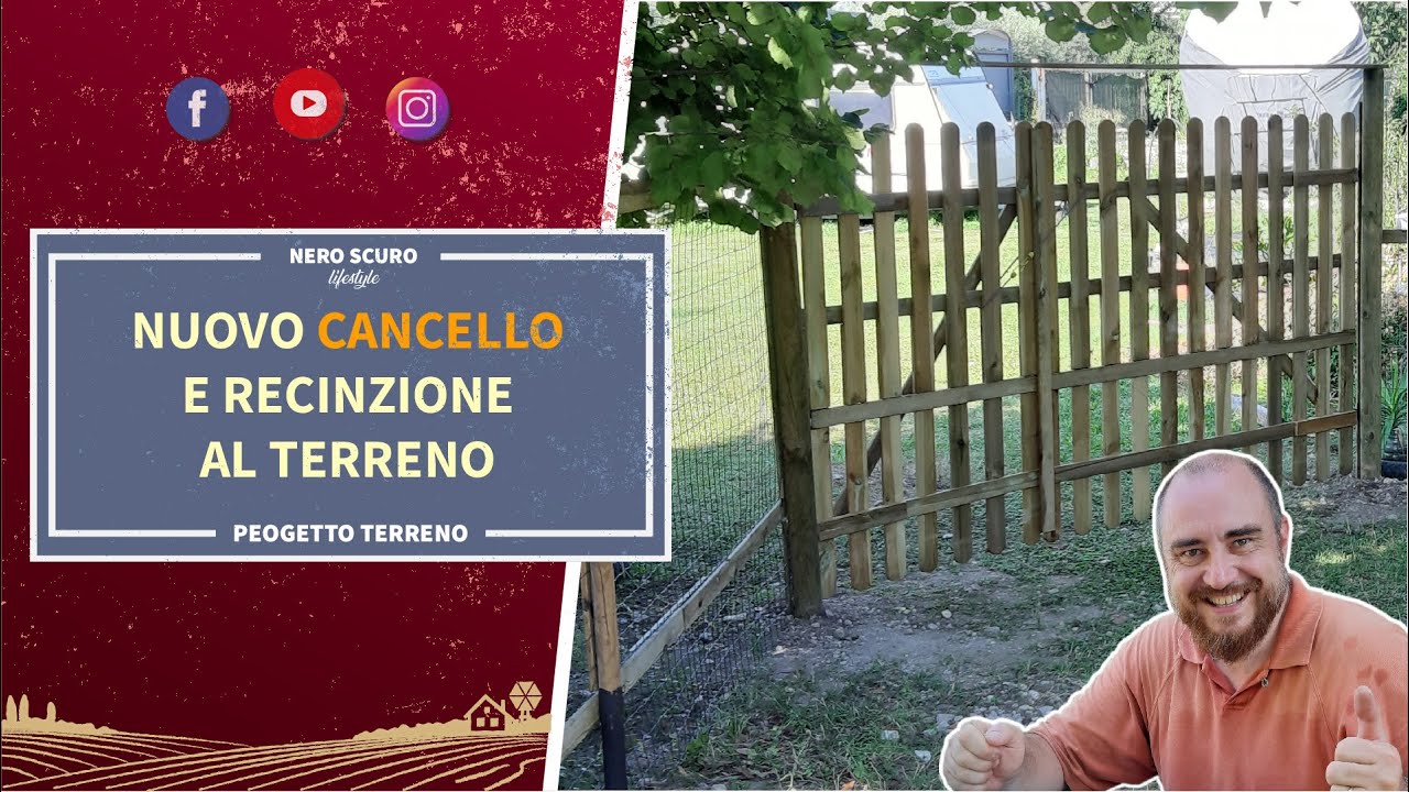 NUOVO CANCELLO E RECINZIONE AL TERRENO | PROGETTO TERRENO