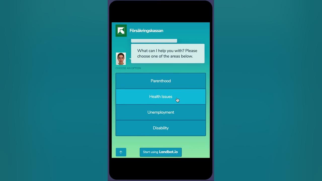 Försäkringskassan Chat Bot Demo - YouTube