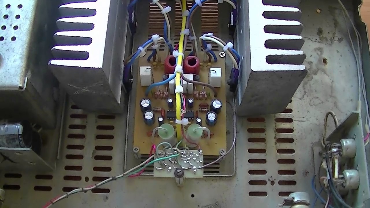 Усилитель на микросхеме TDA 7250 и составных транзисторах TIP142 ...