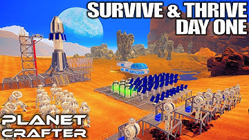 Day 1 Alien Planet Survival | Planet Crafter Gameplay | Part 1