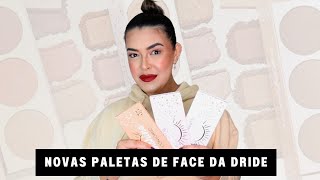 Testei as Paletas SUNSHINE da DRIDE ✨ Full Face | Paletas de Blush, Iluminador e Contorno