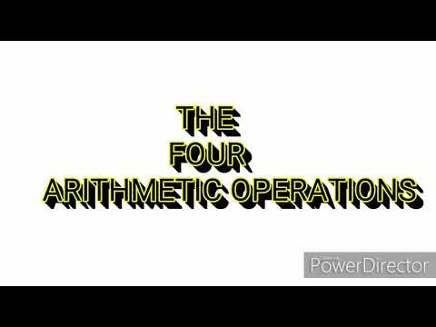 The four basic arithmetic operations