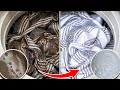 Extremely Dirty Bedsheet Cleaning in Washing Machine 🤯 | Satisfying Deep Wash Transformation