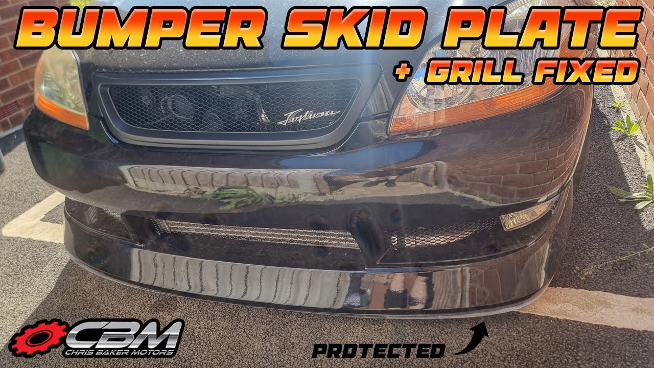 Toyota Mark II JZX110 - Bumper Skid Plates & Grill Fix - YouTube