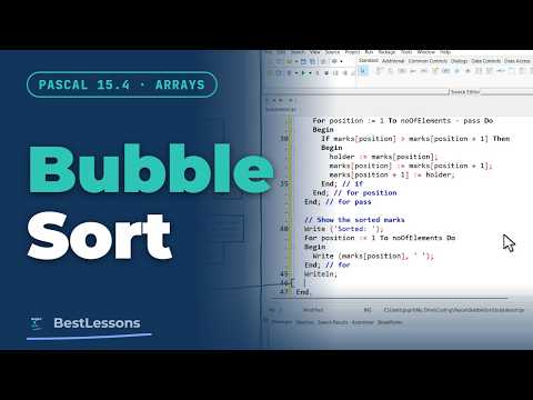 Pascal 15.4 - Bubble Sort: Putting Marks in Order