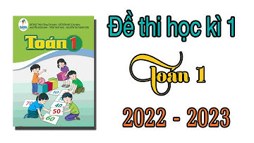 Đề thi cuối học kì 1 Toán lớp 1 sách cánh diều năm học 2022 - 2023