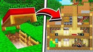 I made secret underground base in Minecraft