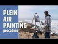 PLEIN AIR oil painting PESCADERO seascape