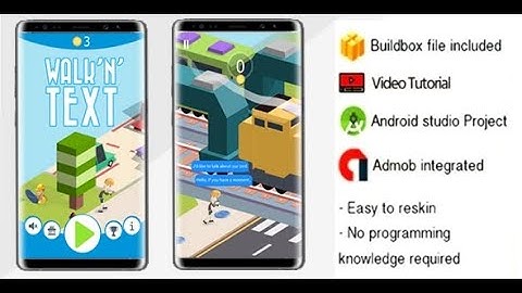 Walk N Text game Buildbox 2.2.3 & android studio
