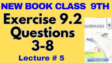 Class 9 Math | New Book 2025 | Chapter 9 Similar Figures | Exercise 9.2 Q3 to Q8