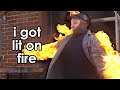 What its like to get lit on fire