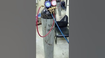 Nitrogen pressure check leakage check.. split ac indoor coil leakage check. #foryou #youtubeshorts