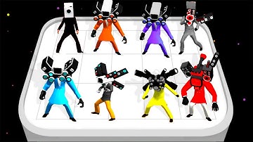 Cameraman Merge War: Skibidi Toilet Battle | Merge Cameraman vs Skibidi Toilet Gameplay, New Update