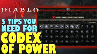 Diablo 4 5 Tips You Need for Codex of Power