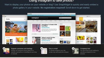 How to add an Instagram photo gallery widget to your website or blog