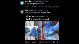 Blue Transfem Hitler is Back on Twitter
