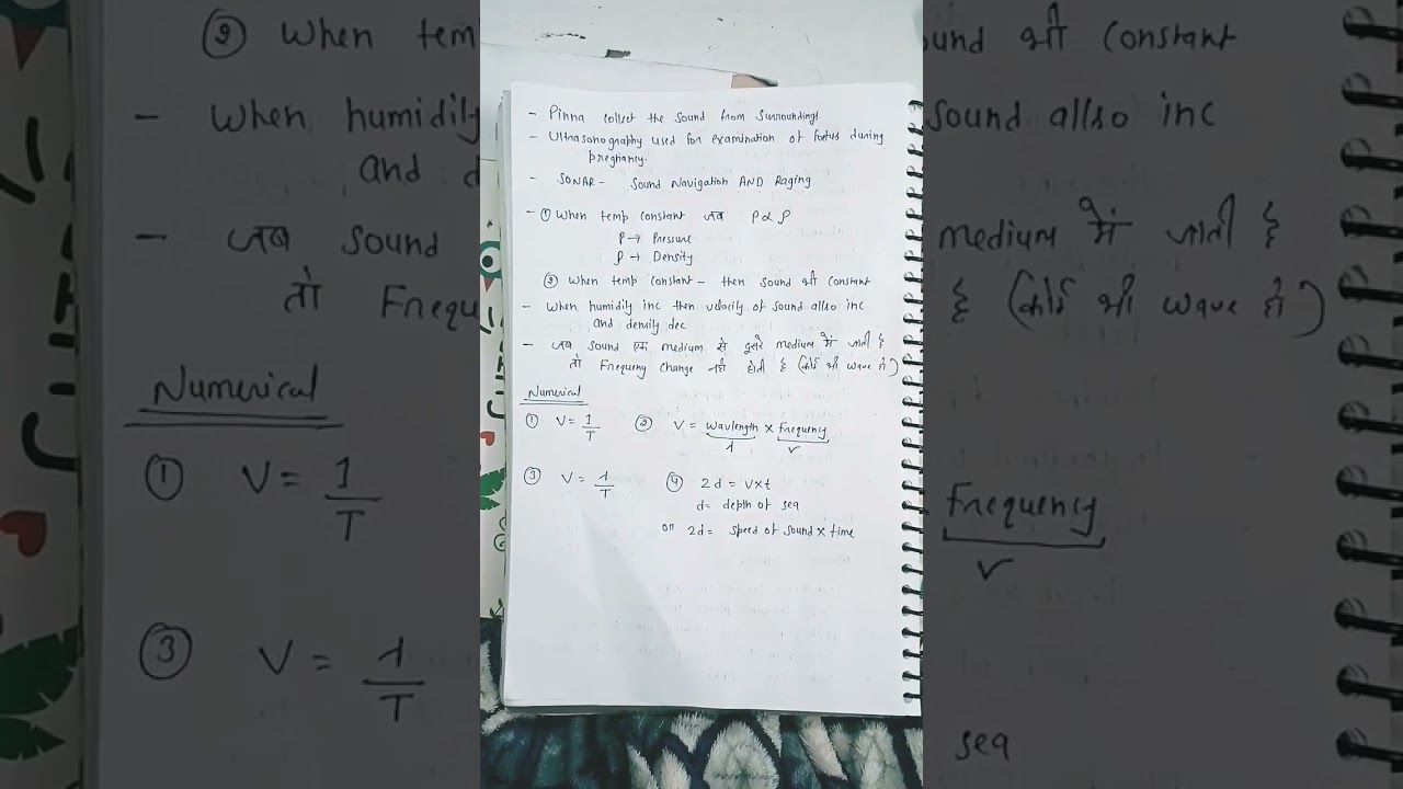 HTET 2022 | SOUND NOTES | HTET PHYSICS 