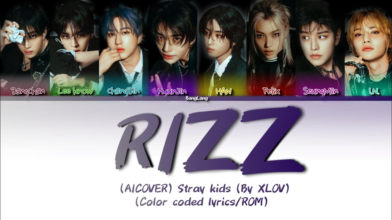 (AICOVER) Stray kids — Rizz (By: XLOV) (Color coded lyrics/ROM) •BangLang
