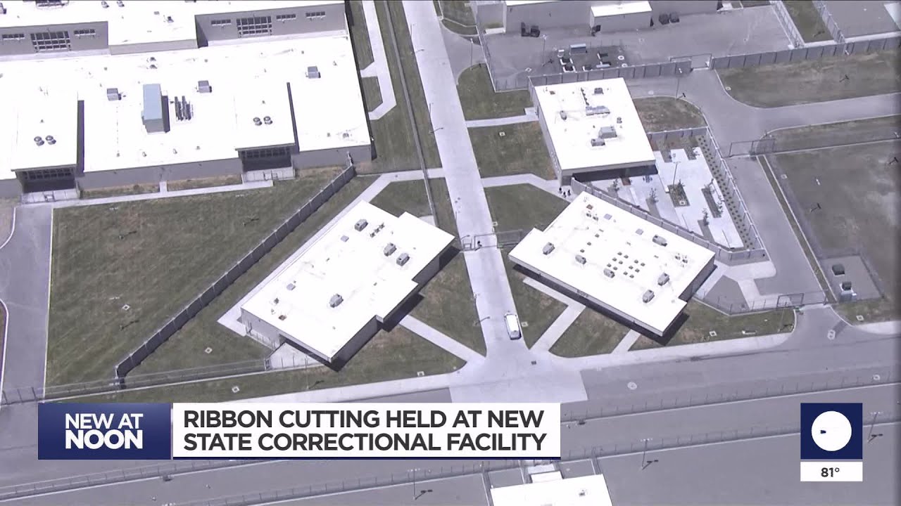 Ribbon cutting held at new state correctional facility - YouTube