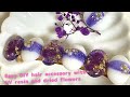 【UVレジン】ドライフラワーを使って、ヘアアクセサリーを作りましたHow to make a hair accessory with UV resin and dried flowers