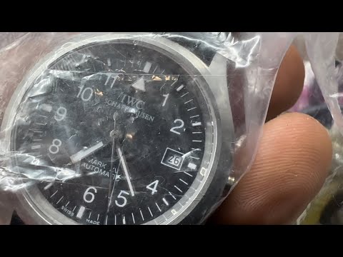 IWC wristwatch” found thrift store, junk bag FAKE or REAL?? - YouTube