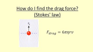 14.05 How do i find the drag force (Stokes' Law)