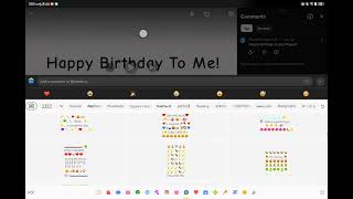 Commented with Facemoji text art
