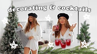 decorating for christmas + holiday drinks at starbucks + cozy apartment tour 😬