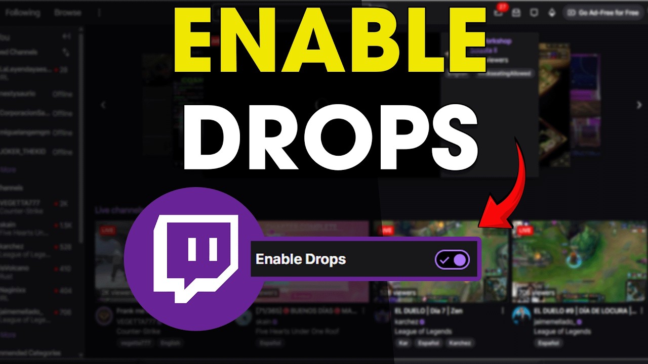 Drops Enabled How To Enable Drops in Twitch Streams (Easy Guide) - YouTube
