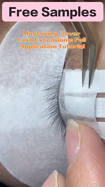 How to Apply 3D Clover Lash Extensions - Full Application Tutorial#lashextensions #lashtech #lashes