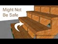 Stair Building Codes For Shaping Tread or Step Nosing - Examples For Construction Education