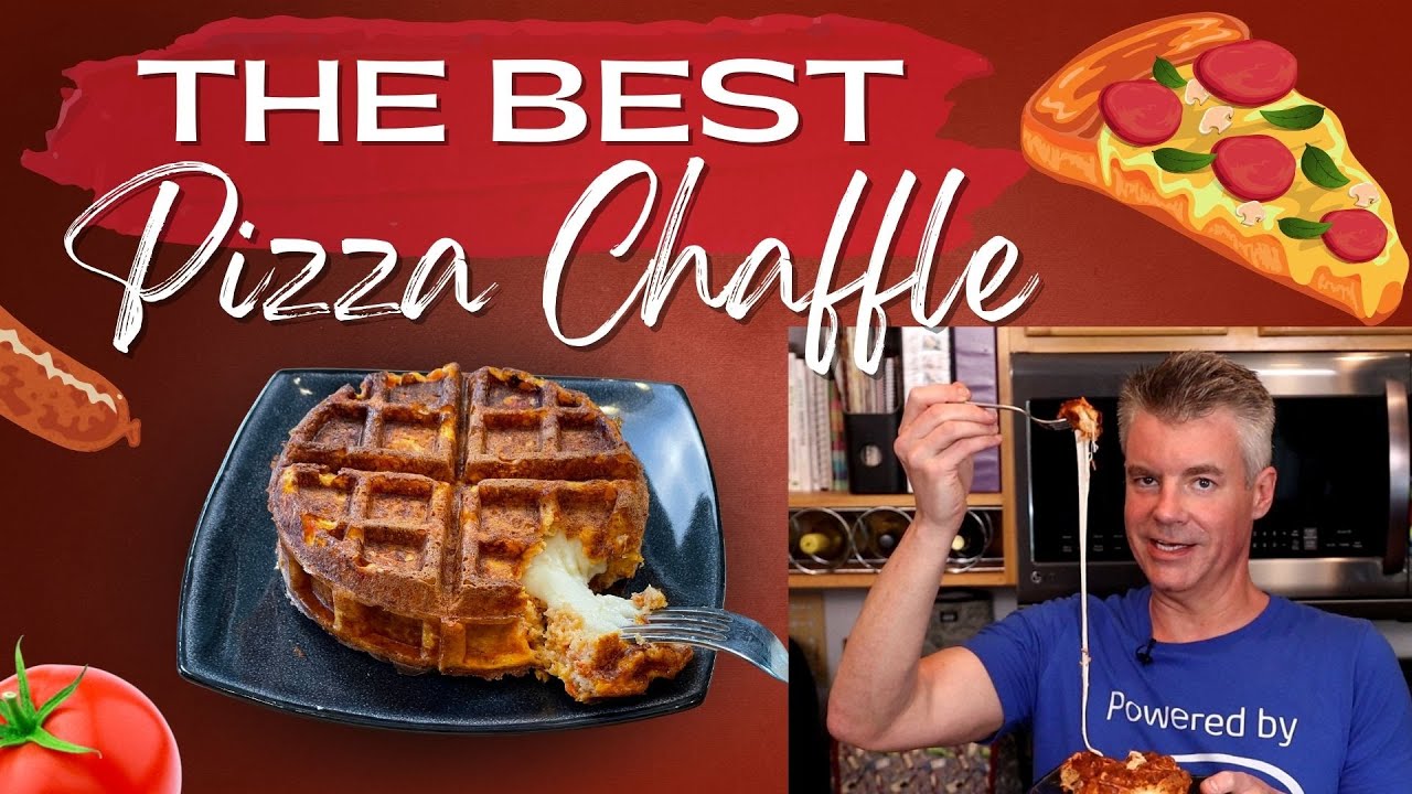Keto Pizza Chaffles 2.0: Better Crunch & Stuffed with Cheese