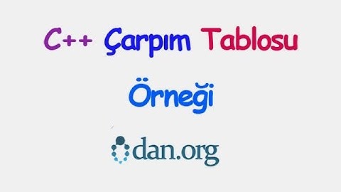 C++ Çarpım Tablosu Örneği