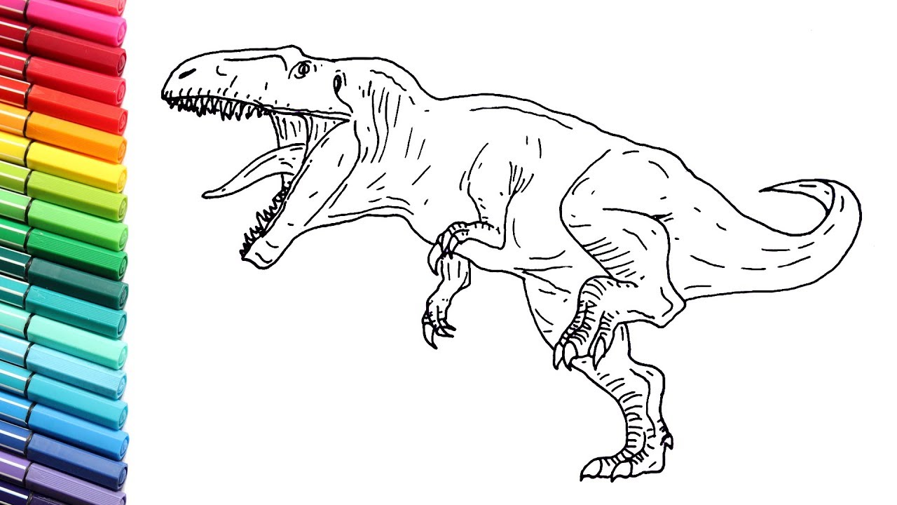 How to Draw Dinosaur Giganotausaurus Drawing and